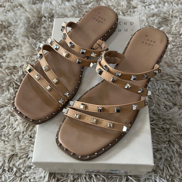 A New Day Studded Sandals - Picture 1 of 4
